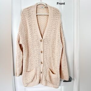 Kimchi Blue Soft Beige Cardigan